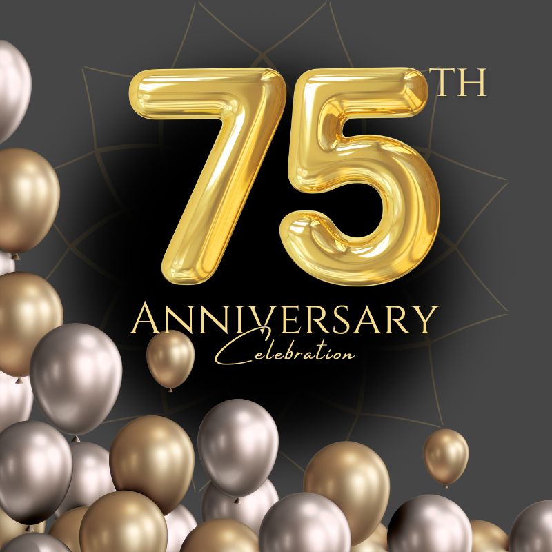 75 years anniversary Tierneys Gifts