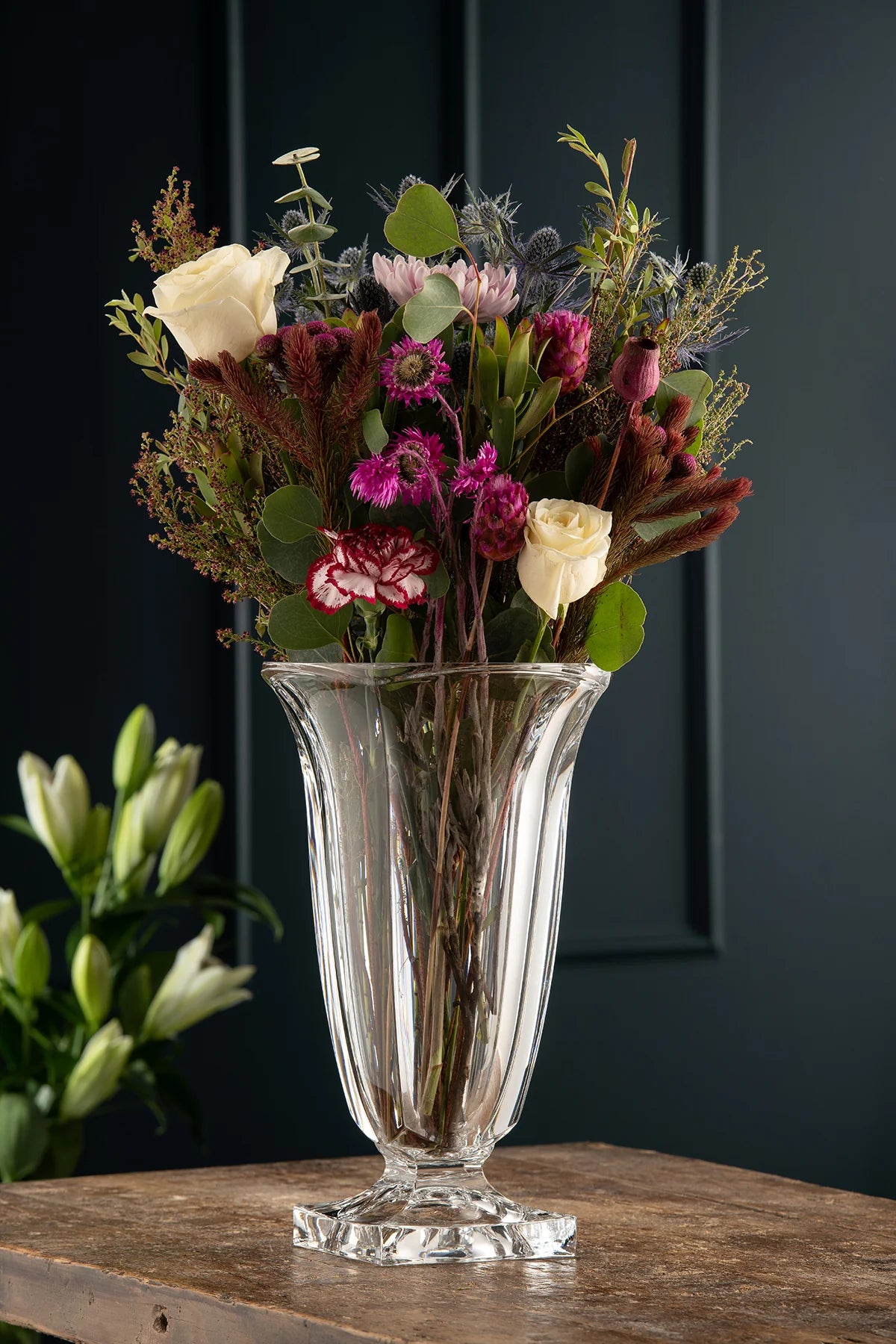 Galway Crystal Large Footed Masterpiece Vase - Engravable 2