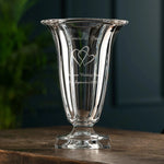 Galway Crystal Large Footed Masterpiece Vase - Engravable 3