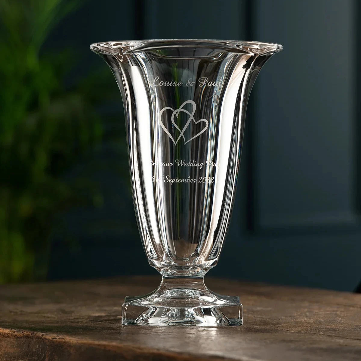 Galway Crystal Medium Footed Masterpiece Vase - Engravable 4