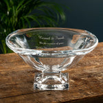 Galway Crystal Footed Masterpiece Bowl - Engravable