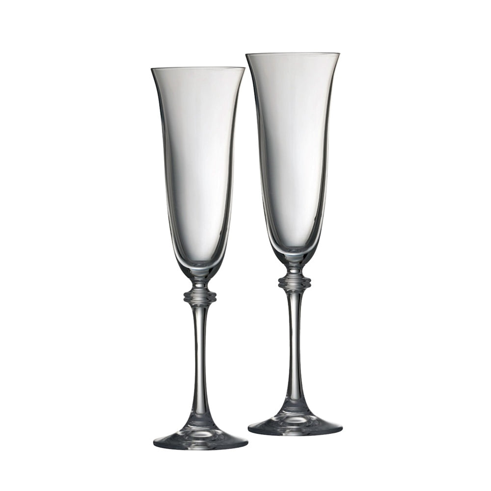 Galway Crystal Liberty Flute Pair - Engravable