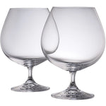 Galway Crystal Elegance Brandy Balloon Glass Pair 3
