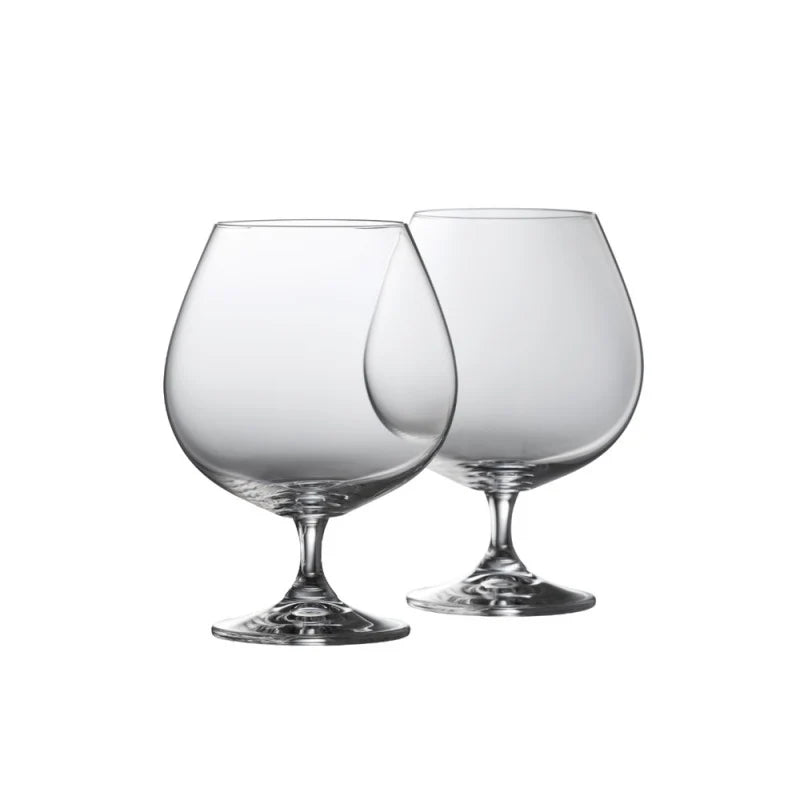 Galway Crystal Elegance Brandy Balloon Glass Pair 2