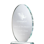 Galway Crystal Large Oval Trophy - Engravable 3