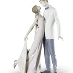 Lladro Happy Anniversary Couple Figurine Porcelain