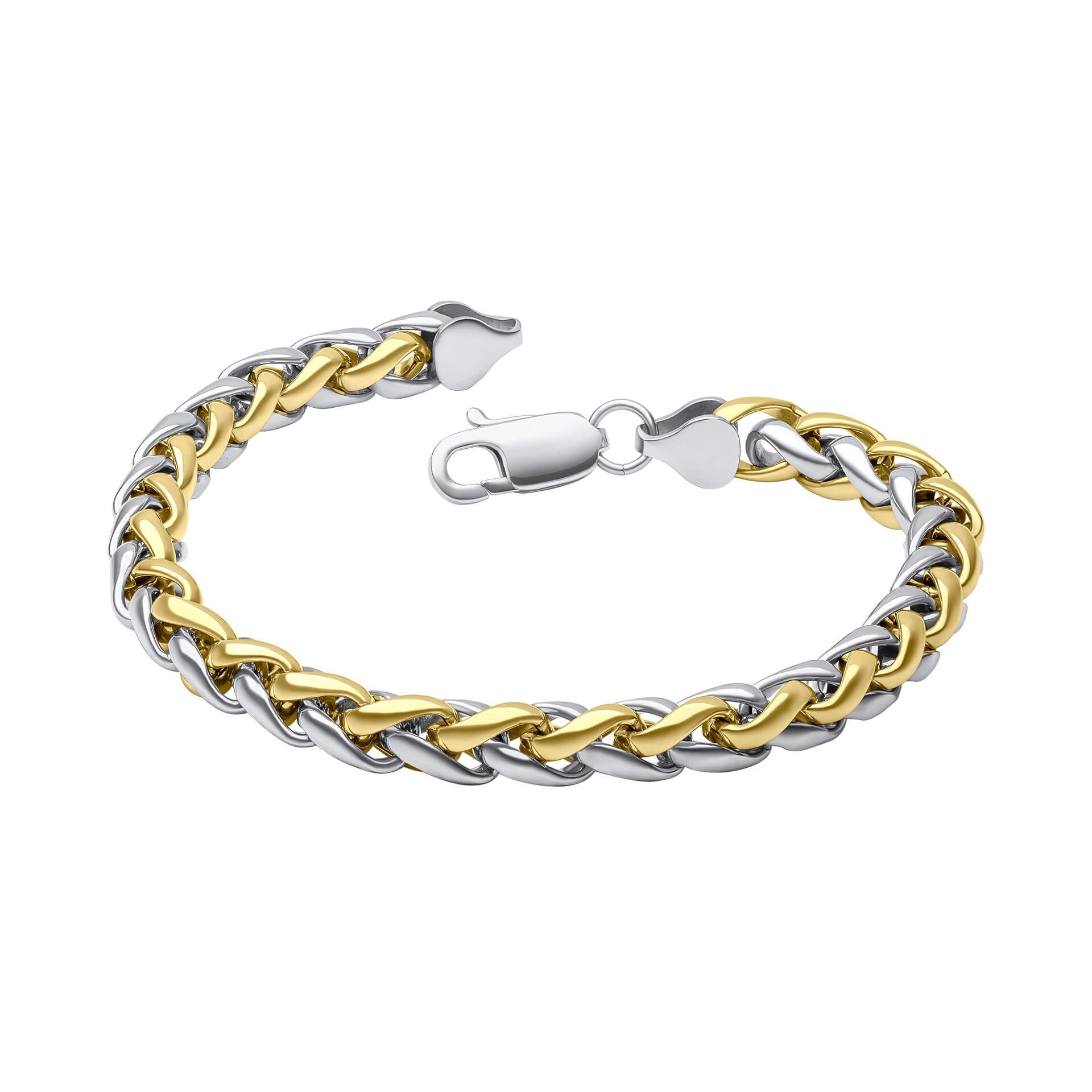 Fred Bennett Two Tone Spiga Link Bracelet – Tierneys Gifts