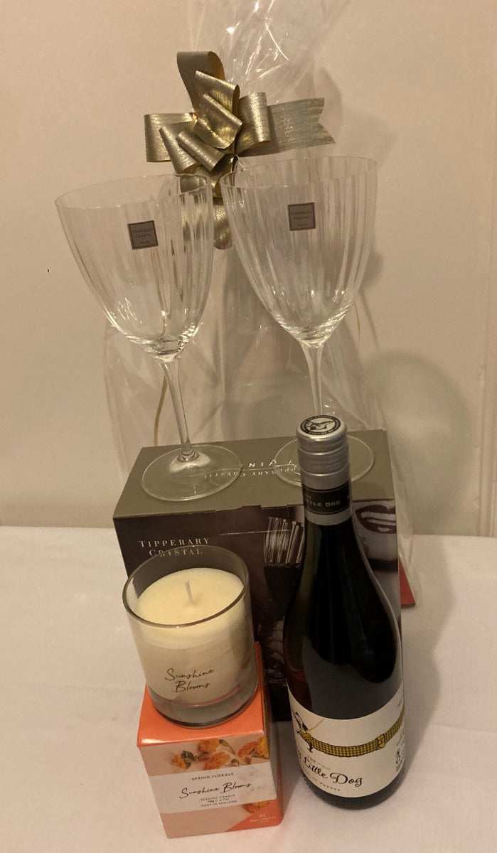 Sparkle Wine Gift Hamper Bag & Ribbon