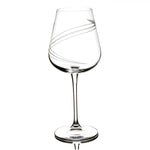 Tipperary Crystal Spiral Cut Red Wine Set Of 6 Glasses 450ml