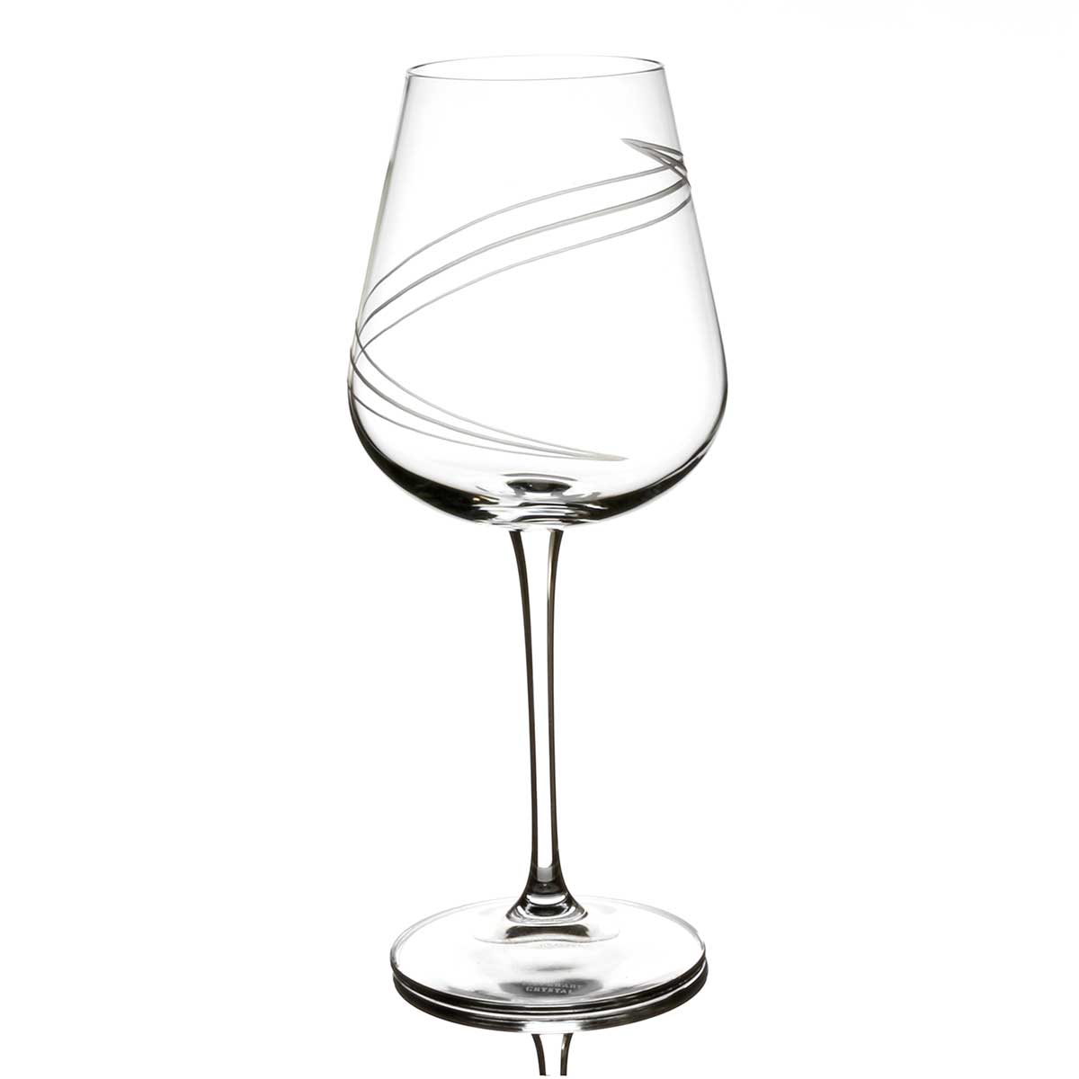 Tipperary Crystal Spiral Cut Red Wine Set Of 6 Glasses 450ml