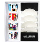 Tipperary Crystal Eoin O Connor Set Of 4 Cappuccino Cups