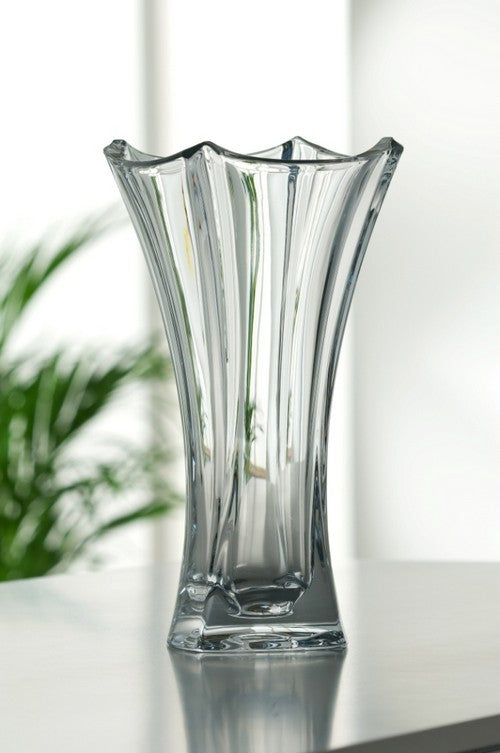 Galway Crystal Dune 14 Inch Waisted Vase - Engravable 2