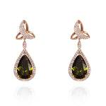 Tipperary Crystal Maureen O'Hara Rose Gold Trinity Knot Earrings