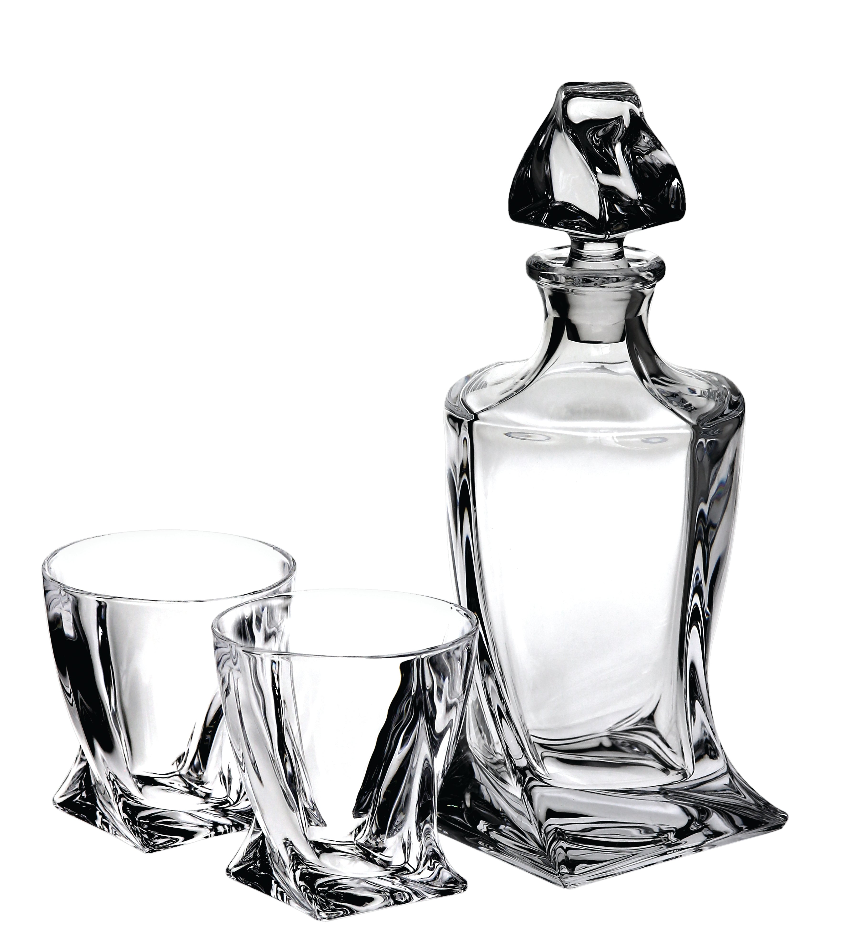 Tipperary Crystal Twist Decanter & Tumbler Pair Gift Set