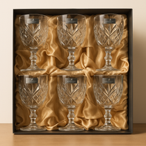 Killarney Crystal Trinity Stemmed Wine Glass Set of 6