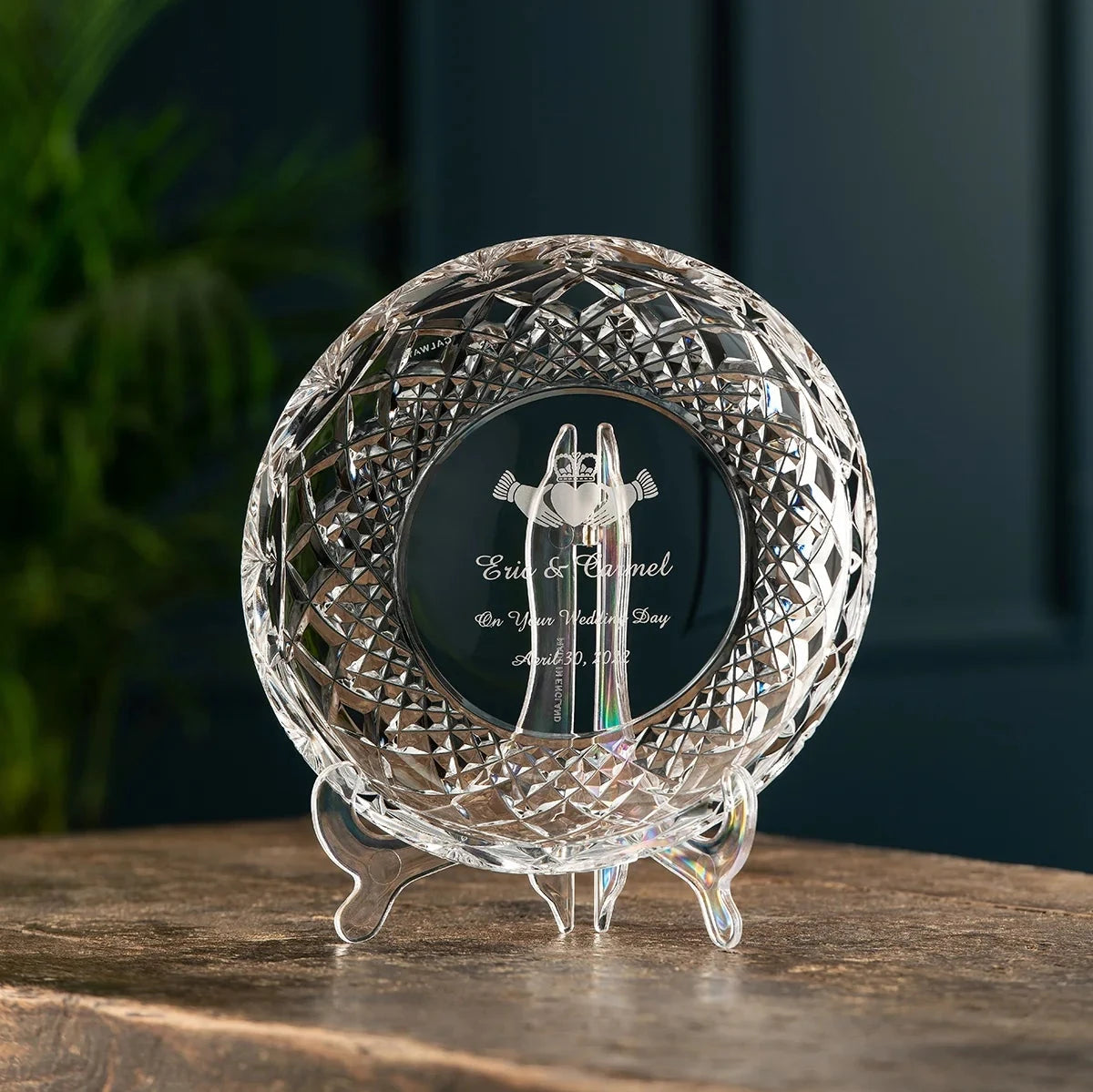 Galway Crystal 8 Inch Plate - Engravable 3