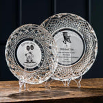 Galway Crystal 8 Inch Plate - Engravable 2