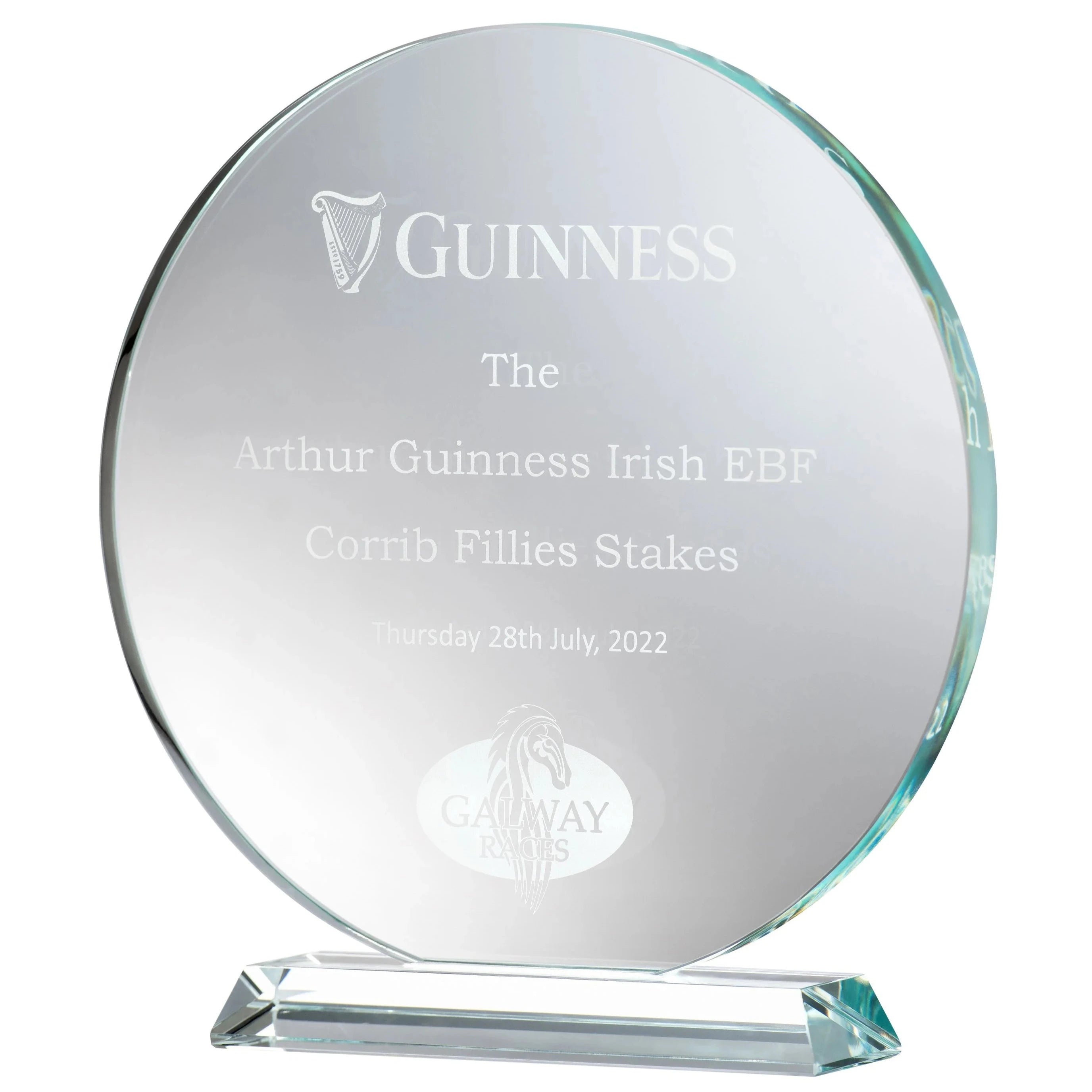 Galway Crystal Large Round Trophy - Engravable 2