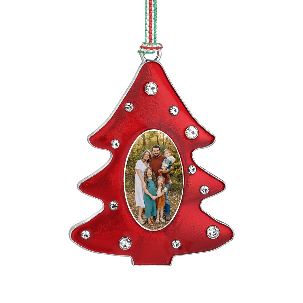 Red Christmas Tree Photoframe Decoration