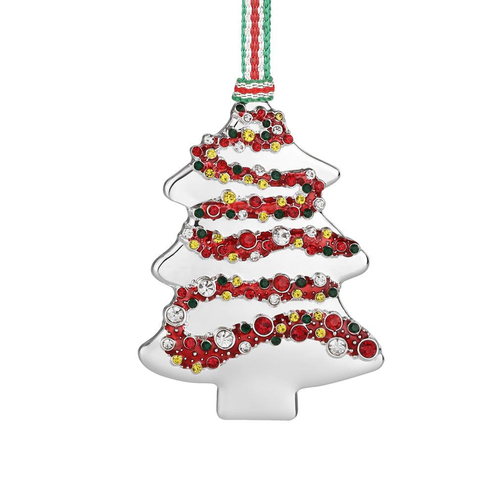 Christmas Tree Decoration with Coloured Stones