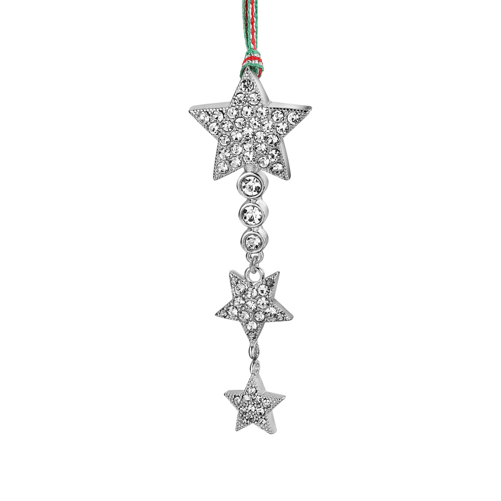 Star with Clear Stones Christmas Tree Decoration