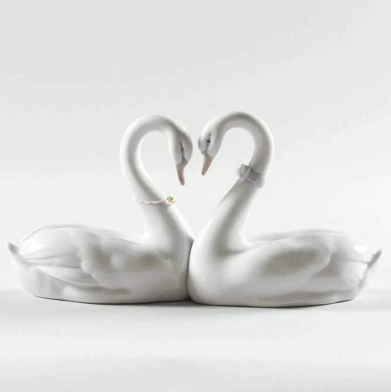 Lladro Endless Love Swans Figurine