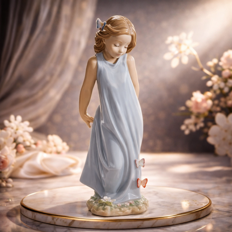 Lladro Figurines Friend of the Butterflies