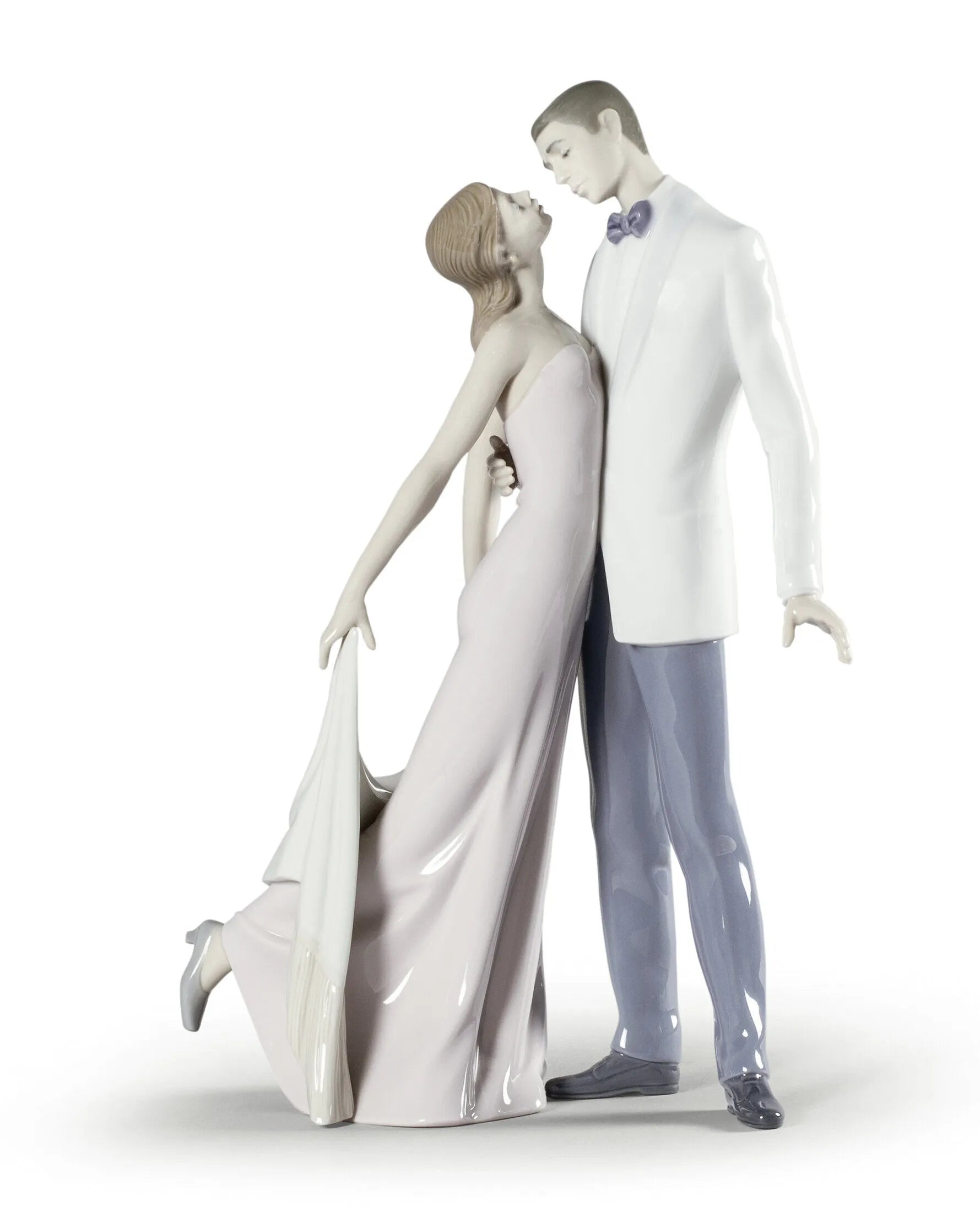 Lladro Happy Anniversary Couple Figurine Porcelain