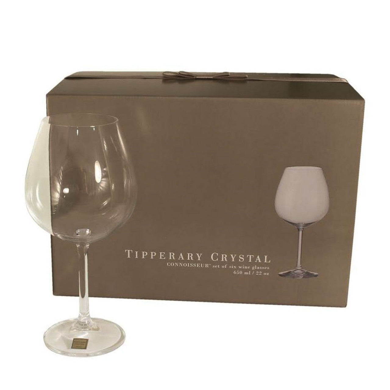 Tipperary Crystal Connoisseur Set of 6 Wine Glasses 650ml