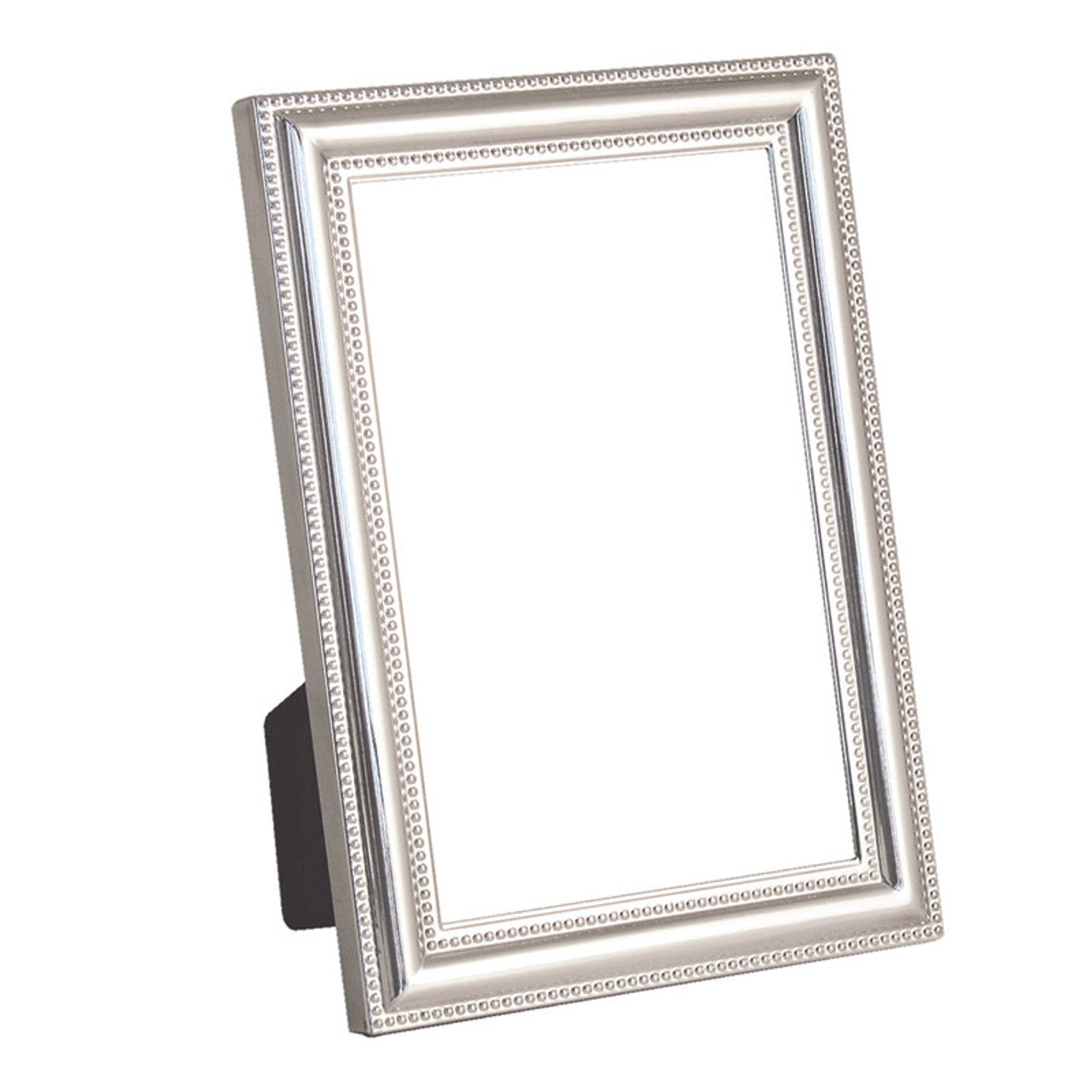 Tipperary Crystal Beaded Edge Silver Plated Frame 5 x 7 Inch