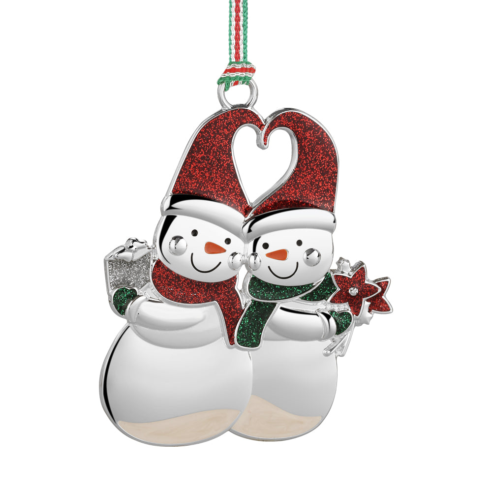 Snowman Couple Christmas Tree Decoration