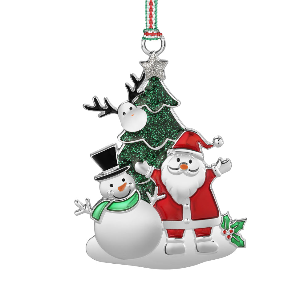 Santa and Snowman Christmas Tree Decoration