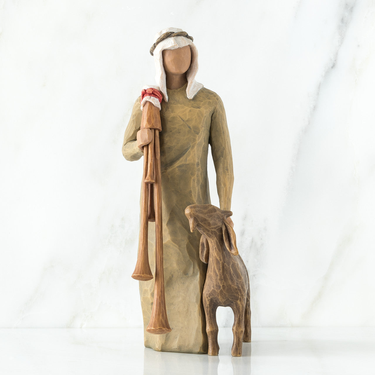 Willow Tree Zampognaro Shepherd With Bagpipes nativity figure