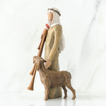 Willow Tree Zampognaro Shepherd With Bagpipes nativity figure
