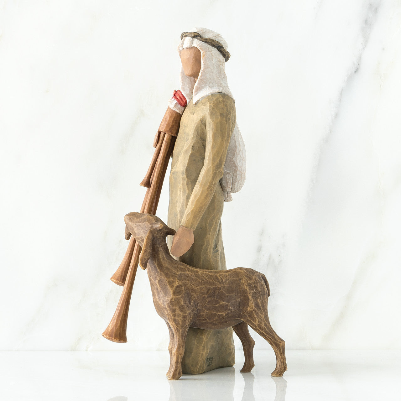 Willow Tree Zampognaro Shepherd With Bagpipes nativity figure