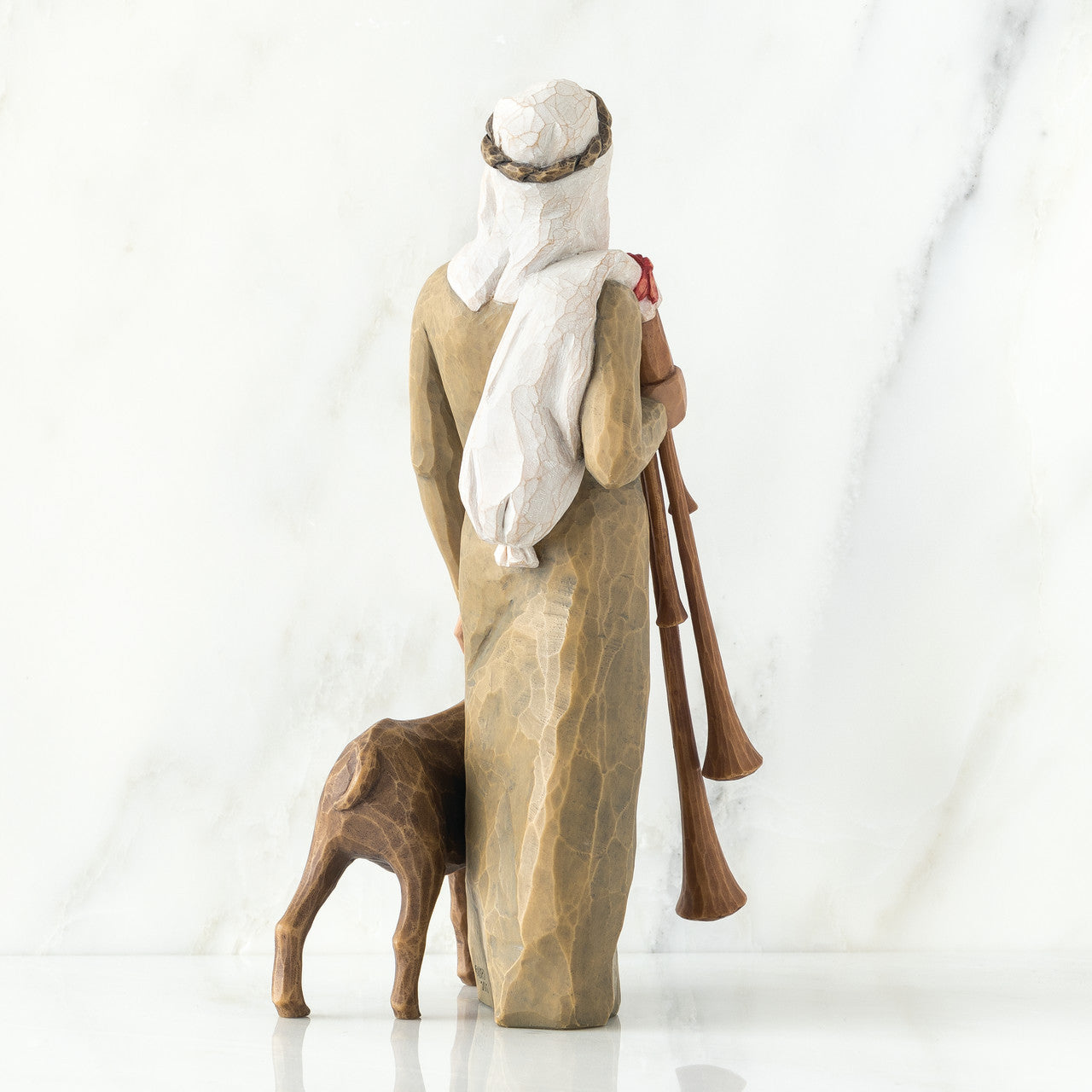 Willow Tree Zampognaro Shepherd With Bagpipes nativity figure