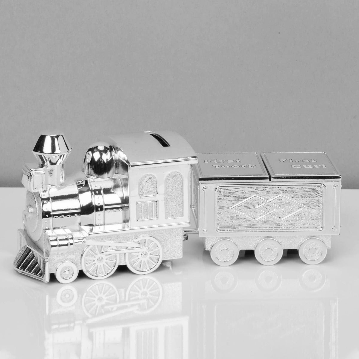 Train Money Box and First Tooth and Curl Carriage – Tierneys Gifts