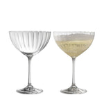 Galway Crystal Erne Saucer Champagne Pair