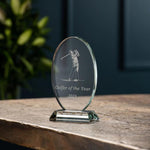 Galway Crystal Large Oval Trophy - Engravable 2