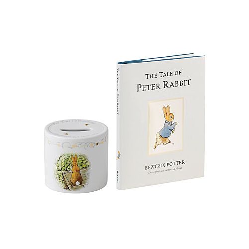 Peter Rabbit Money Box / Book Tierneys Gifts