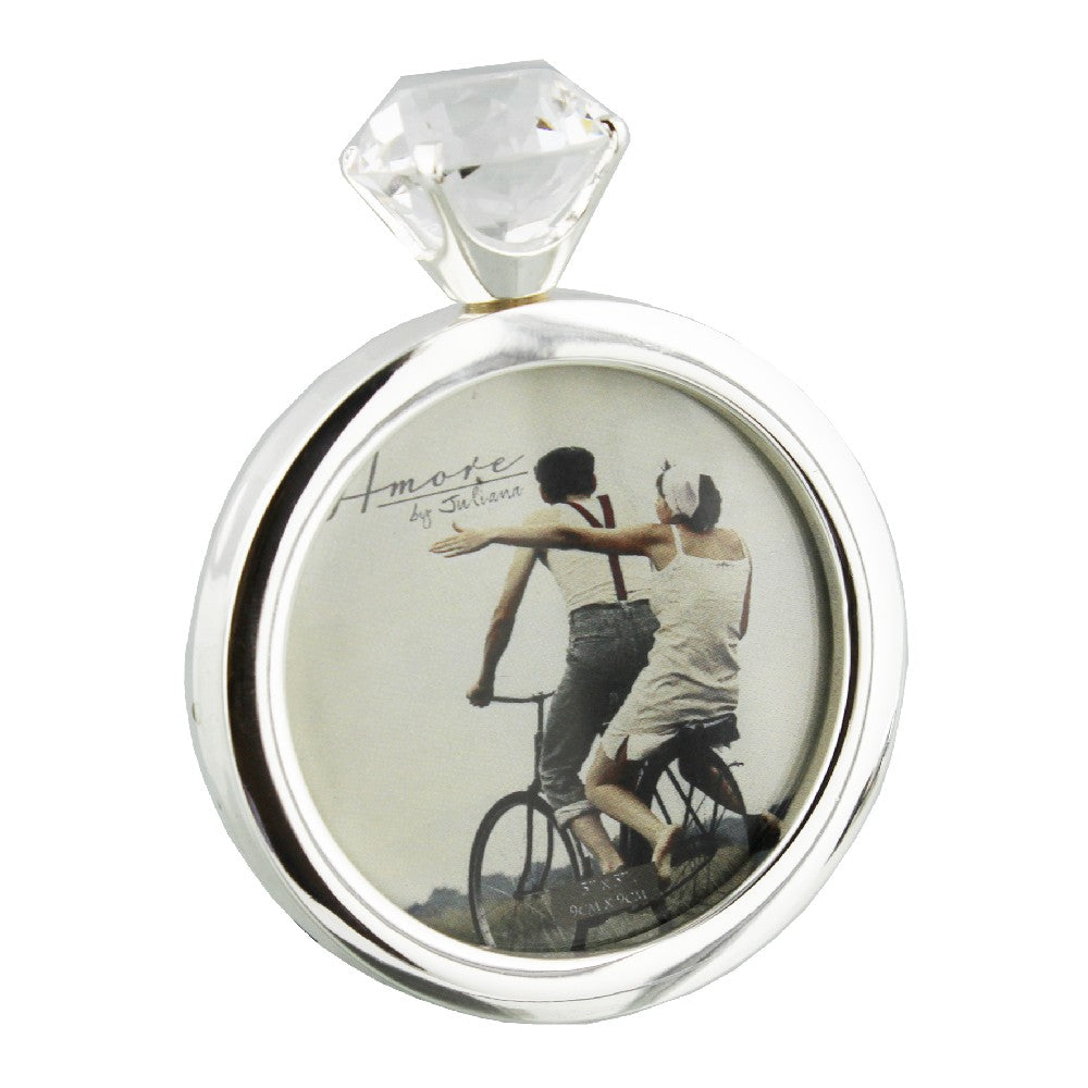 Amore Diamond Ring Shaped Photo Frame – Tierneys Gifts