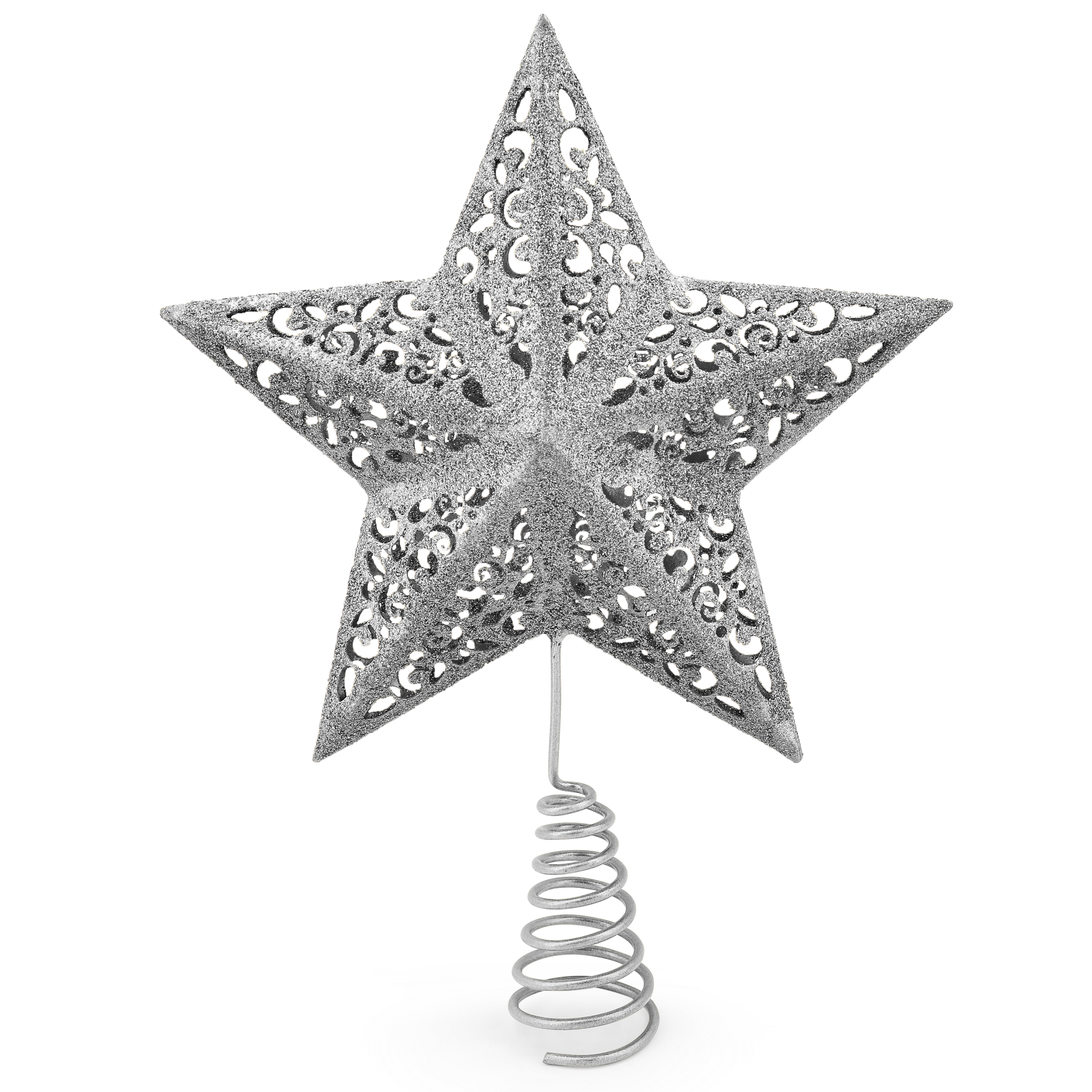 Tipperary Crystal Silver Christmas Tree Topper